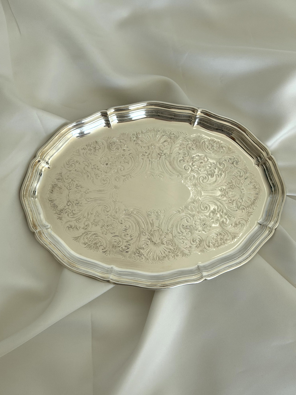 Oval Engraved Vanity Tray - view 1